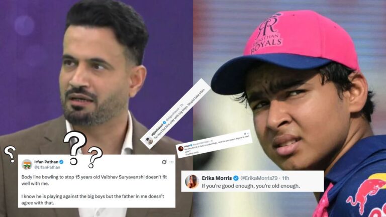 Irfan Pathan Thrashed For ‘Fatherly’ Defending Vaibhav Sooryavanshi – Irfan Pathan Faces Backlash Over Vaibhav Sooryavanshi Bodyline Bowling Defense