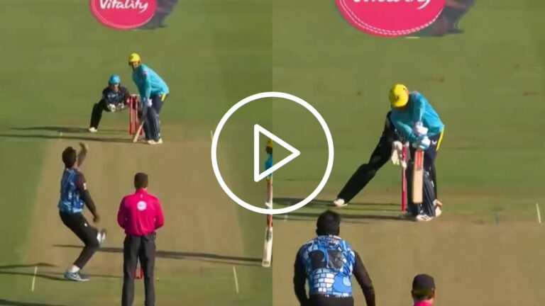 Watch- Pakistan’s Forgotten Spinner Outfoxes Warwickshire Captain In T20 Blast – Usama Mir Spins Worcestershire Rapids to Victory in Vitality Blast
