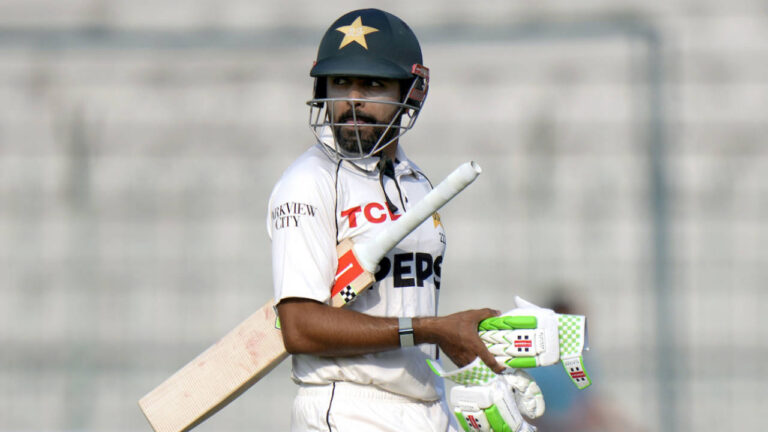 Babar Azam ruled out of first Bangladesh Test due to left knee injury