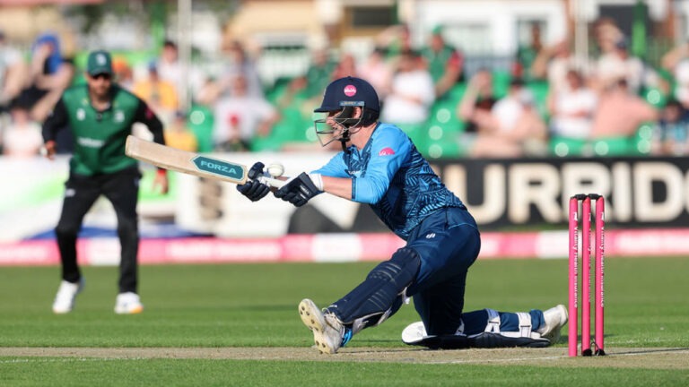 Andersson hits fifty, takes six wickets as Derbyshire romp home – Martin Andersson Shines as Derbyshire Dominate Leicestershire in Vitality Blast
