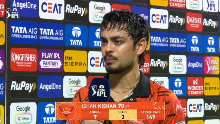 Ishan Kishan Dedicates Player of the Match Performance to Late Cousin
